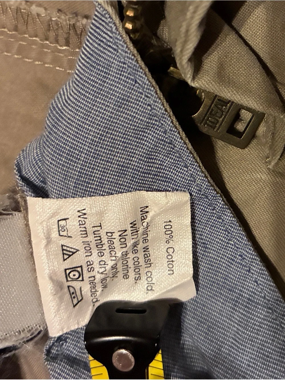 J. Crew Men's Flat-Front Chino Shorts in Tan/Gray